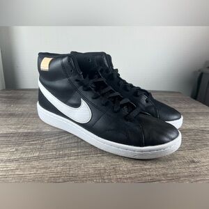 Size 8 - Nike Court Royale 2 Mid Black Onyx Mens Shoes
